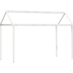 vidaXL Kinderbedhuisje 217x95,5x159 cm massief grenenhout wit