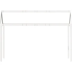 vidaXL Kinderbedhuisje 217x95,5x159 cm massief grenenhout wit