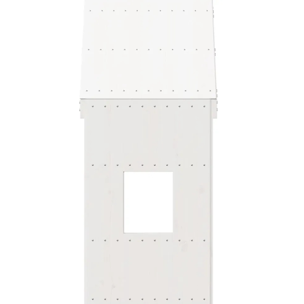 vidaXL Kinderbedhuisje 60x89x134,5 cm massief grenenhout wit