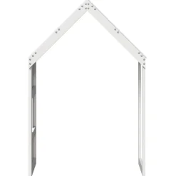 vidaXL Kinderbedhuisje 60x89x134,5 cm massief grenenhout wit