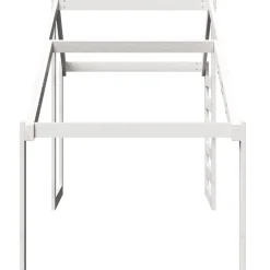 vidaXL Kinderbedhuisje 198x87x113 cm massief grenenhout wit