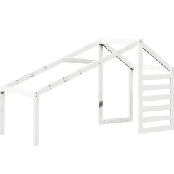 vidaXL Kinderbedhuisje 198x87x113 cm massief grenenhout wit