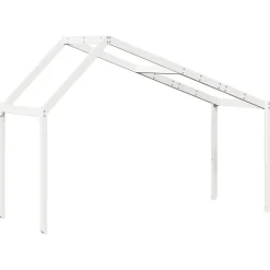 vidaXL Kinderbedhuisje 213x95,5x144,5 cm massief grenenhout wit
