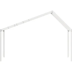 vidaXL Kinderbedhuisje 213x95,5x144,5 cm massief grenenhout wit