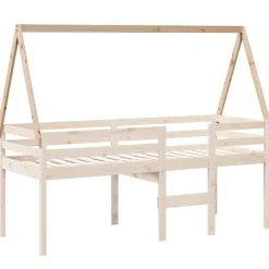 vidaXL Kinderbedhuisje 209x85,5x88 cm massief grenenhout