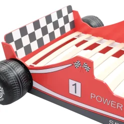 vidaXL Kinderbed raceauto rood 90x200 cm