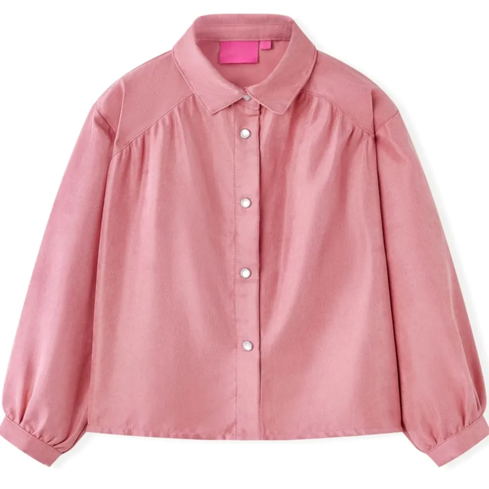 vidaXL Kinderblouse met lantaarnmouwen 92 oudroze