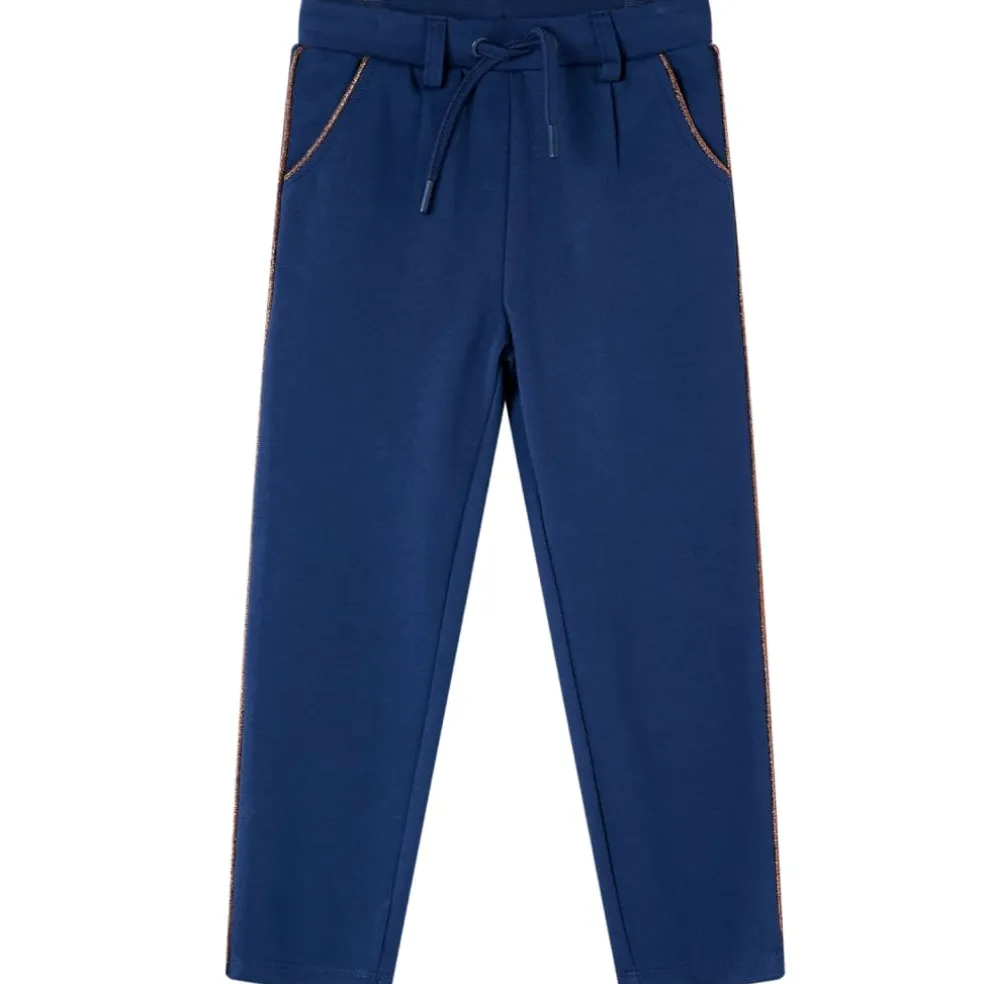 vidaXL Kinderbroek met trekkoord 92 marineblauw