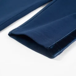vidaXL Kinderbroek met zwarte bies 104 marineblauw