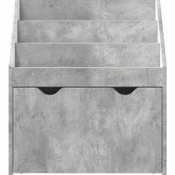 vidaXL Kinderen Boekenkast Beton Grijs 60 x 29,5 x 69 cm Bewerkt hout