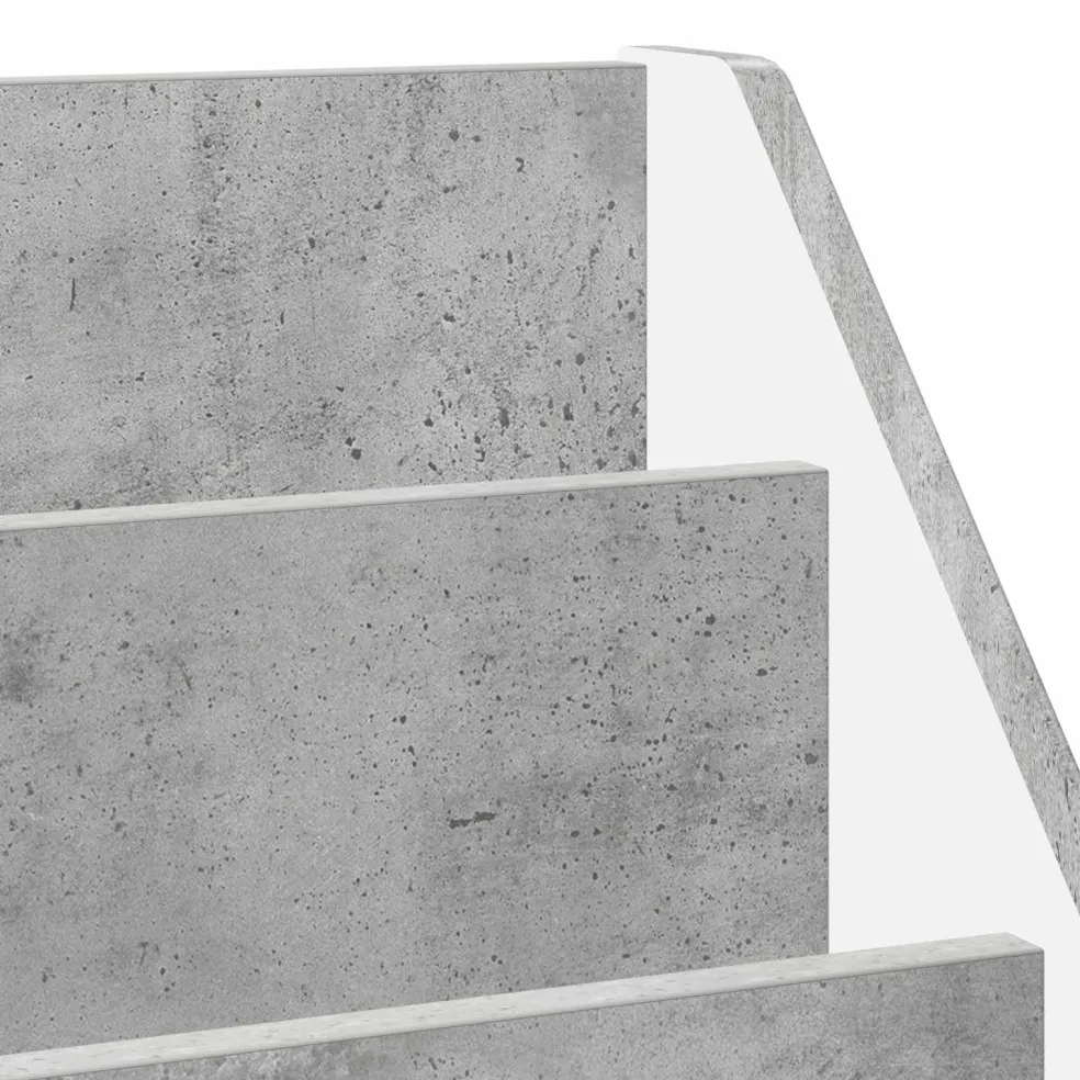 vidaXL Kinderen Boekenkast Beton Grijs 60 x 29,5 x 69 cm Bewerkt hout