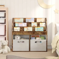 vidaXL Kinderen Boekenkast Gerookt eiken 72,5 x 29,5 x 69 cm