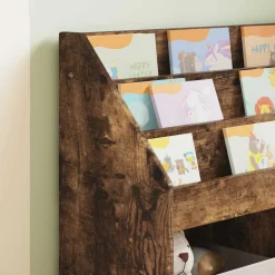 vidaXL Kinderen Boekenkast Gerookt eiken 72,5 x 29,5 x 69 cm