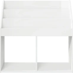 vidaXL Kinderen Boekenkast Hoogglans wit 72,5 x 29,5 x 69 cm