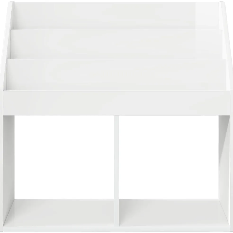 vidaXL Kinderen Boekenkast Hoogglans wit 72,5 x 29,5 x 69 cm