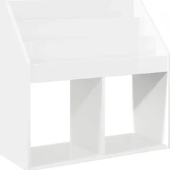 vidaXL Kinderen Boekenkast Hoogglans wit 72,5 x 29,5 x 69 cm