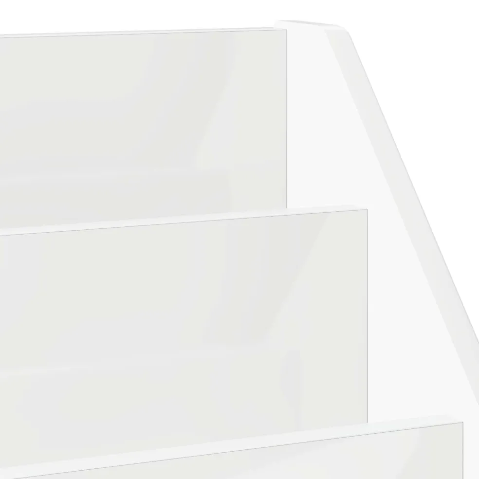 vidaXL Kinderen Boekenkast Hoogglans wit 72,5 x 29,5 x 69 cm