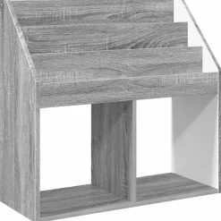 vidaXL Kinderen Boekenkast met opslag Grijs Sonoma 72,5 x 29,5 x 69 cm