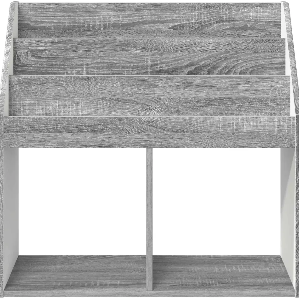 vidaXL Kinderen Boekenkast met opslag Grijs Sonoma 72,5 x 29,5 x 69 cm