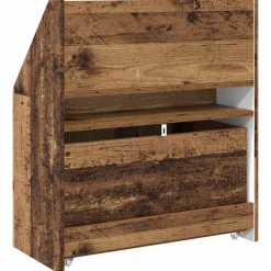 vidaXL Kinderen Boekenkast Oudhout 60 x 29,5 x 69 cm Bewerkt hout