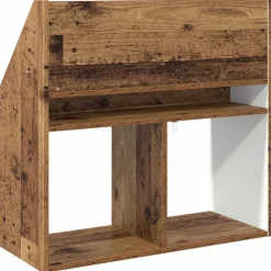 vidaXL Kinderen Boekenkast Oudhout 72,5 x 29,5 x 69 cm Bewerkt hout