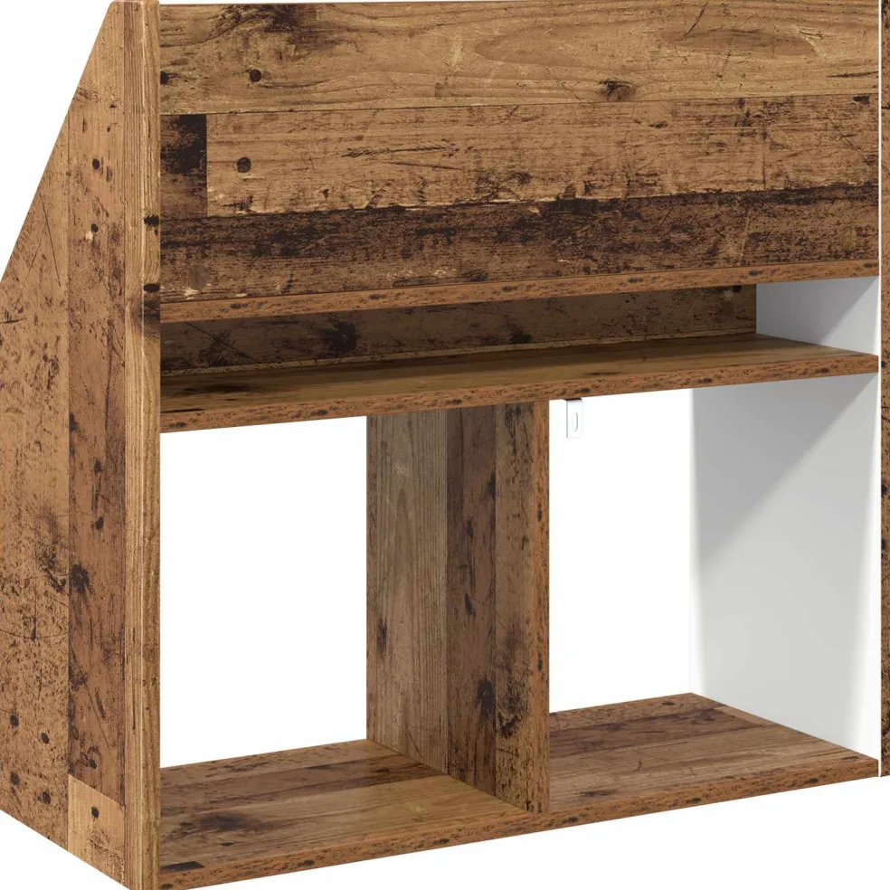 vidaXL Kinderen Boekenkast Oudhout 72,5 x 29,5 x 69 cm Bewerkt hout