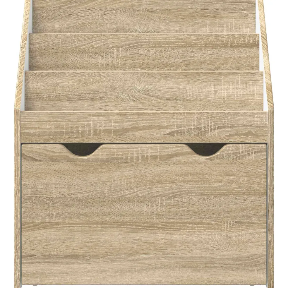 vidaXL Kinderen Boekenkast Sonoma Eiken 60 x 29,5 x 69 cm Bewerkt hout