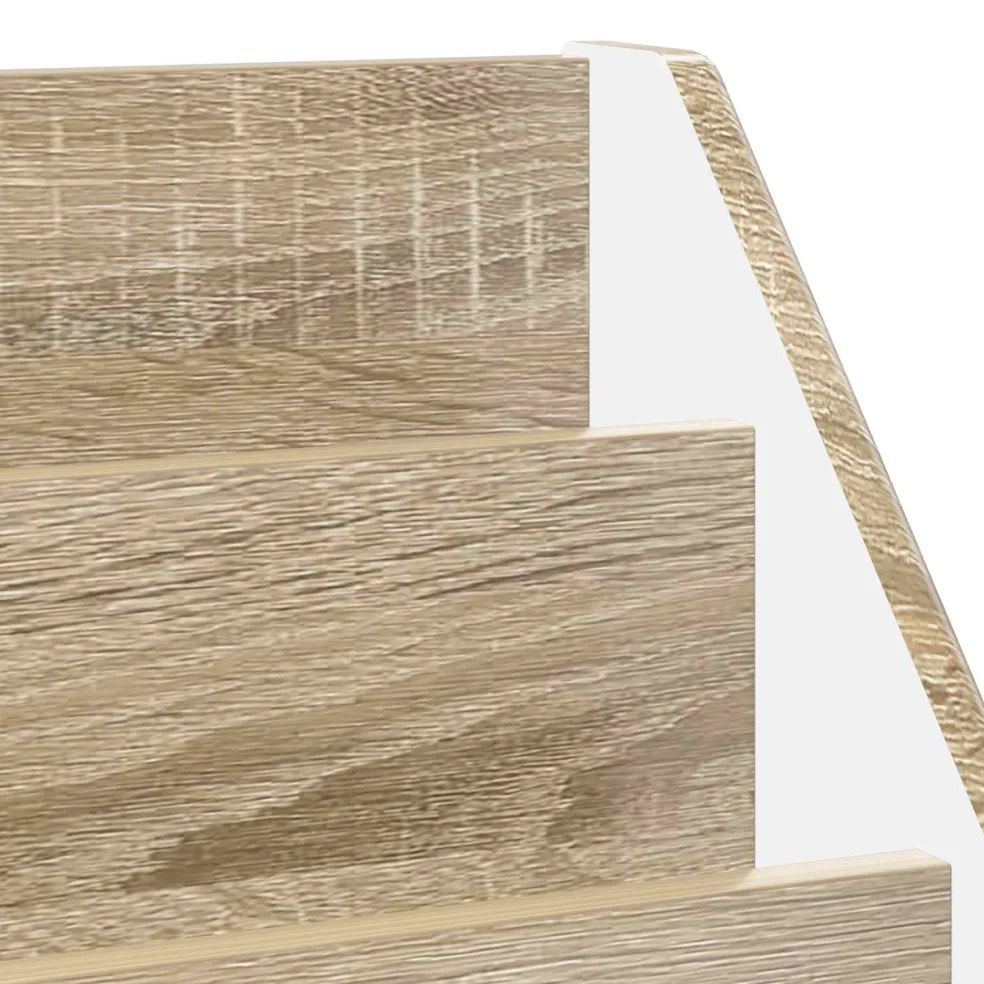 vidaXL Kinderen Boekenkast Sonoma Eiken 60 x 29,5 x 69 cm Bewerkt hout