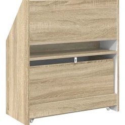 vidaXL Kinderen Boekenkast Sonoma Eiken 60 x 29,5 x 69 cm Bewerkt hout