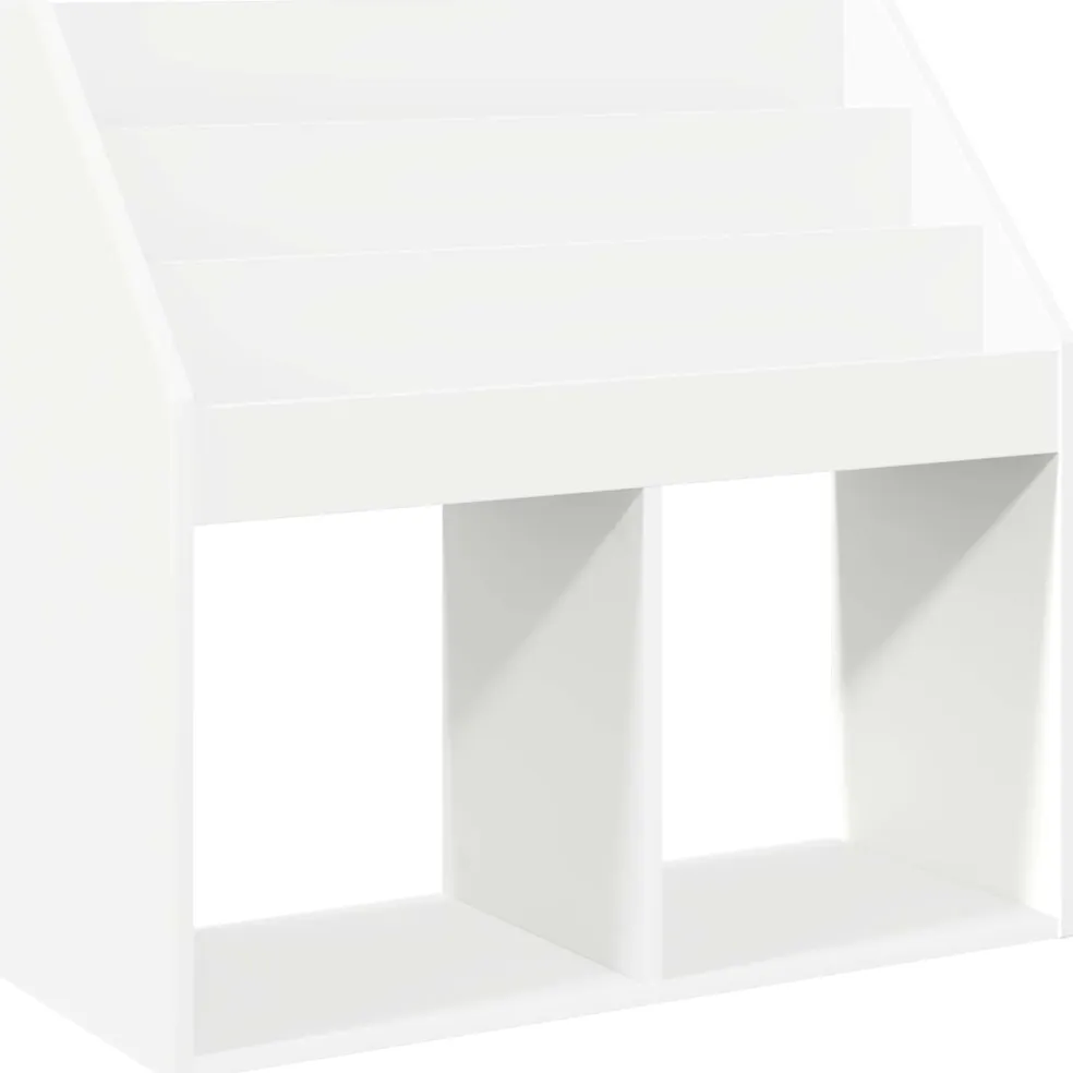 vidaXL Kinderen Boekenkast Wit 72,5 x 29,5 x 69 cm Bewerkt hout