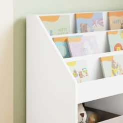 vidaXL Kinderen Boekenkast Wit 72,5 x 29,5 x 69 cm Bewerkt hout