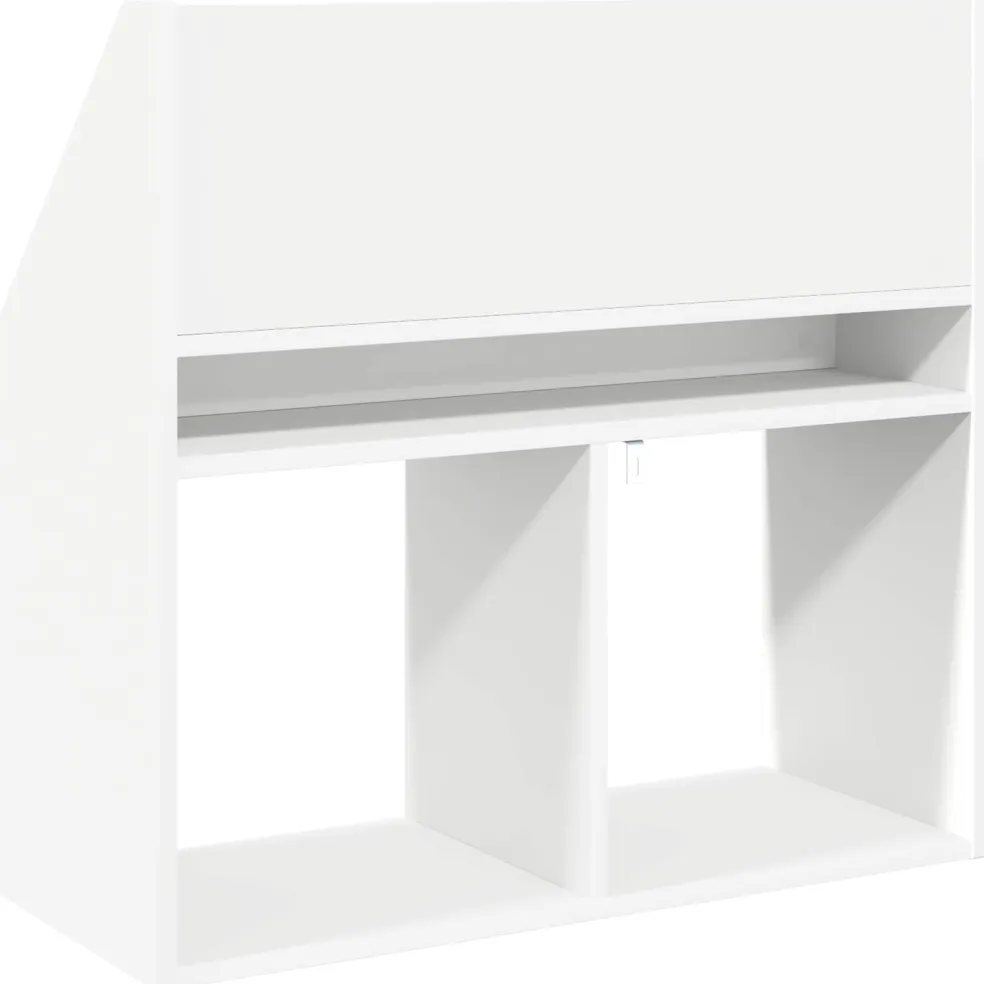 vidaXL Kinderen Boekenkast Wit 72,5 x 29,5 x 69 cm Bewerkt hout