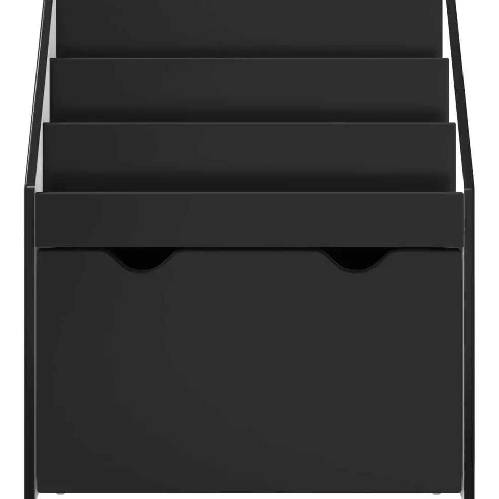 vidaXL Kinderen Boekenkast Zwart 60 x 29,5 x 69 cm Bewerkt hout