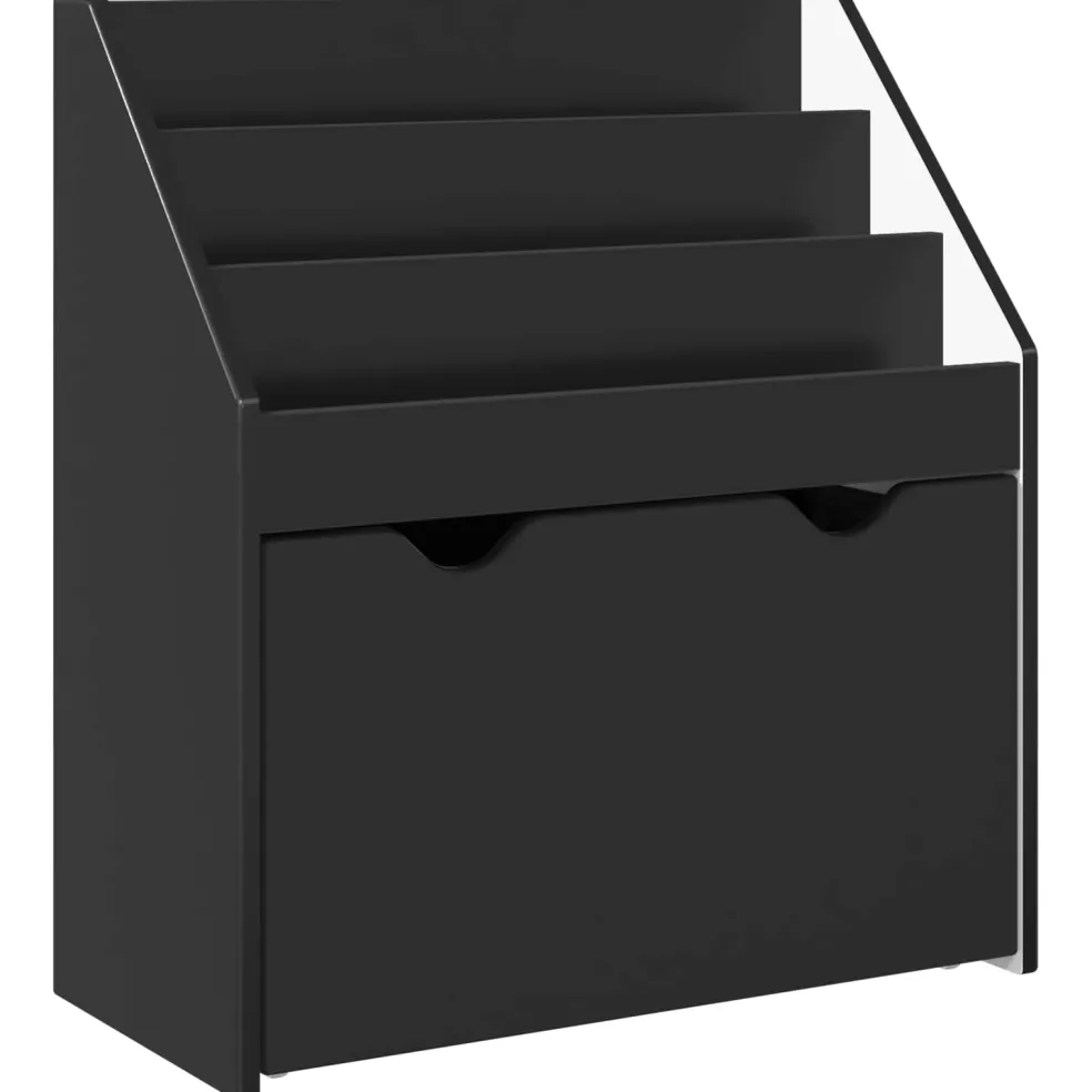 vidaXL Kinderen Boekenkast Zwart 60 x 29,5 x 69 cm Bewerkt hout