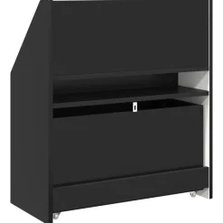 vidaXL Kinderen Boekenkast Zwart 60 x 29,5 x 69 cm Bewerkt hout