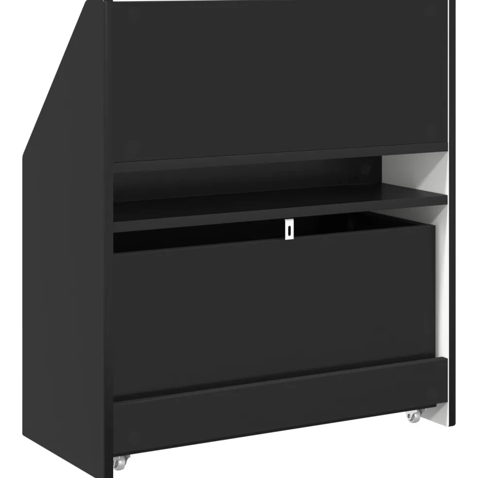 vidaXL Kinderen Boekenkast Zwart 60 x 29,5 x 69 cm Bewerkt hout