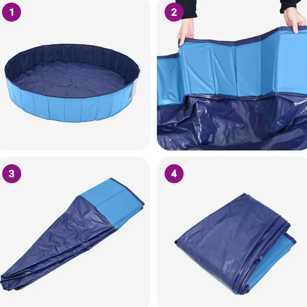 vidaXL Kinderen Zwembad Ø300 x 38 cm Rond voor Kind voor Blauw