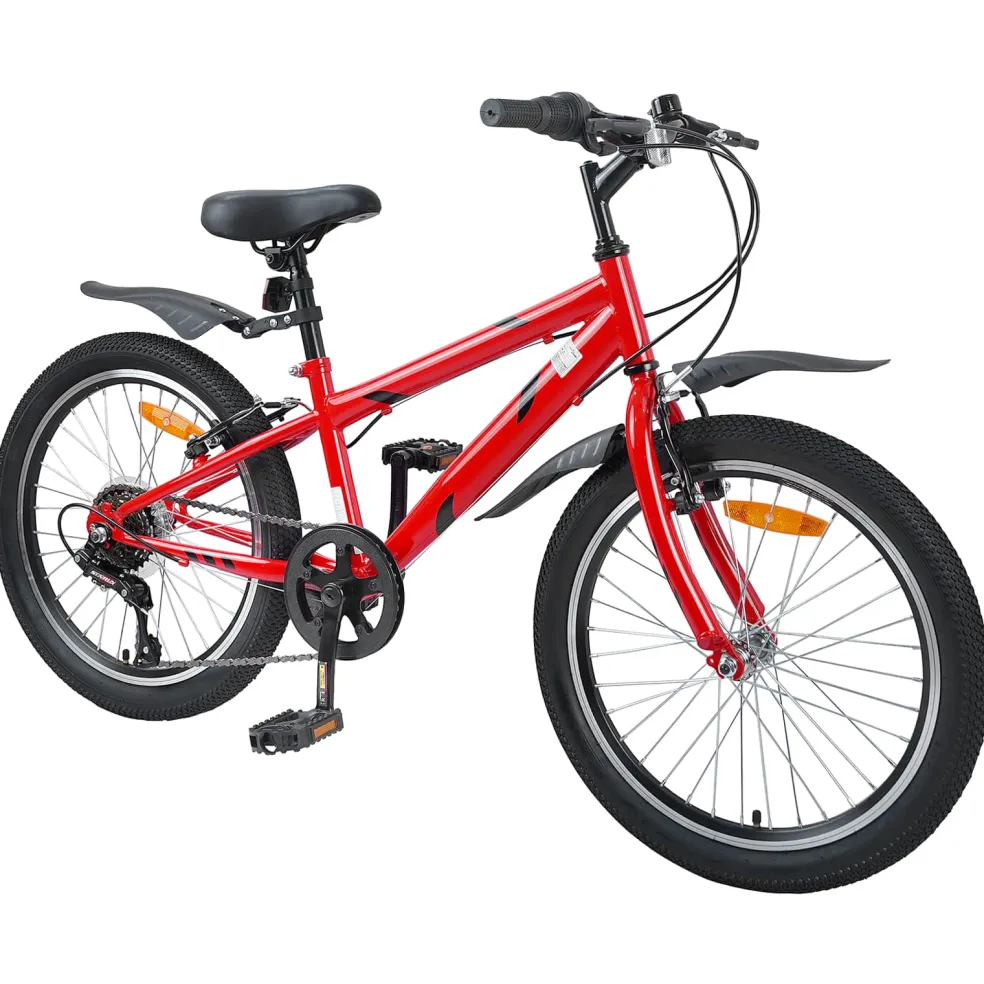 vidaXL Kinderfiets 20 Inch 6-Snelheid voor 6-11 jaar oud Rood