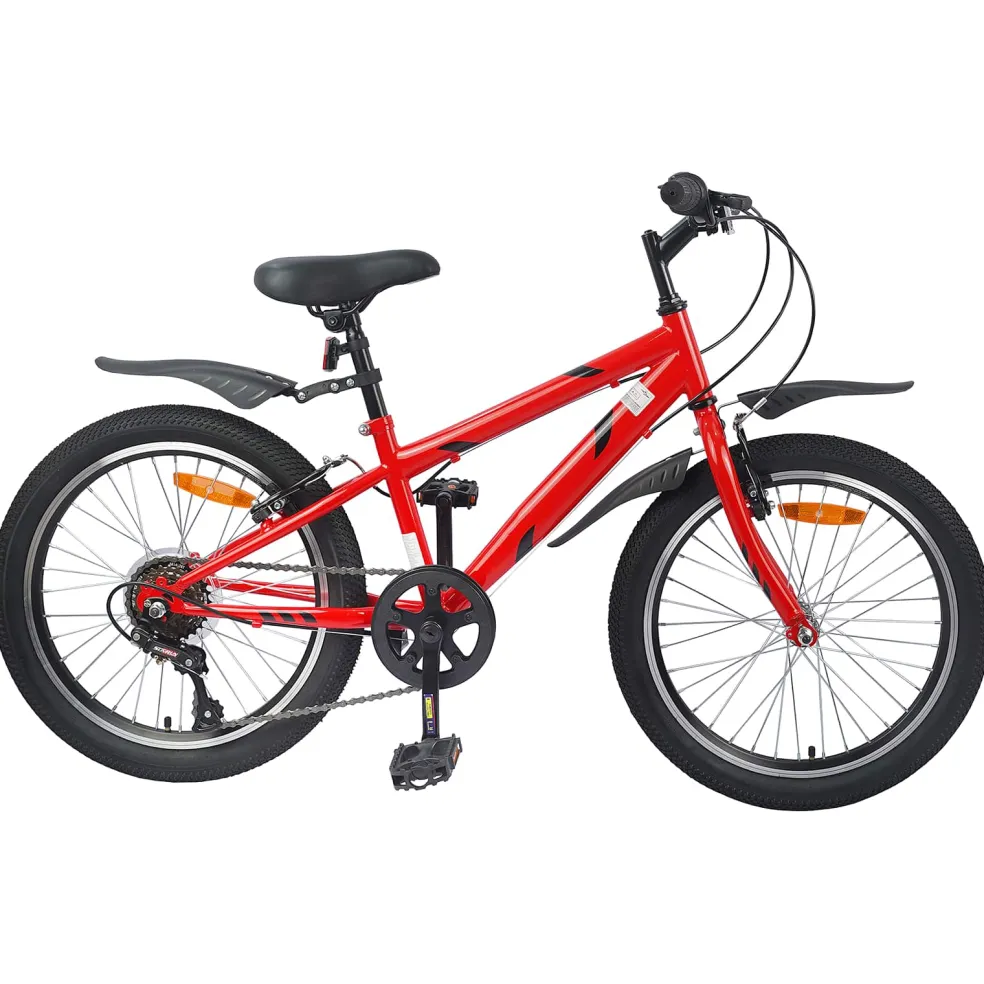 vidaXL Kinderfiets 20 Inch 6-Snelheid voor 6-11 jaar oud Rood