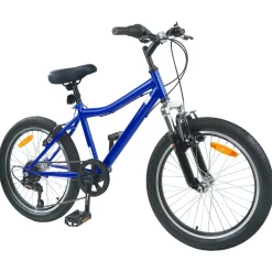 vidaXL Kinderfiets 20 Inch 6-Snelheid voor 6-11 jaar oud Donkerblauw