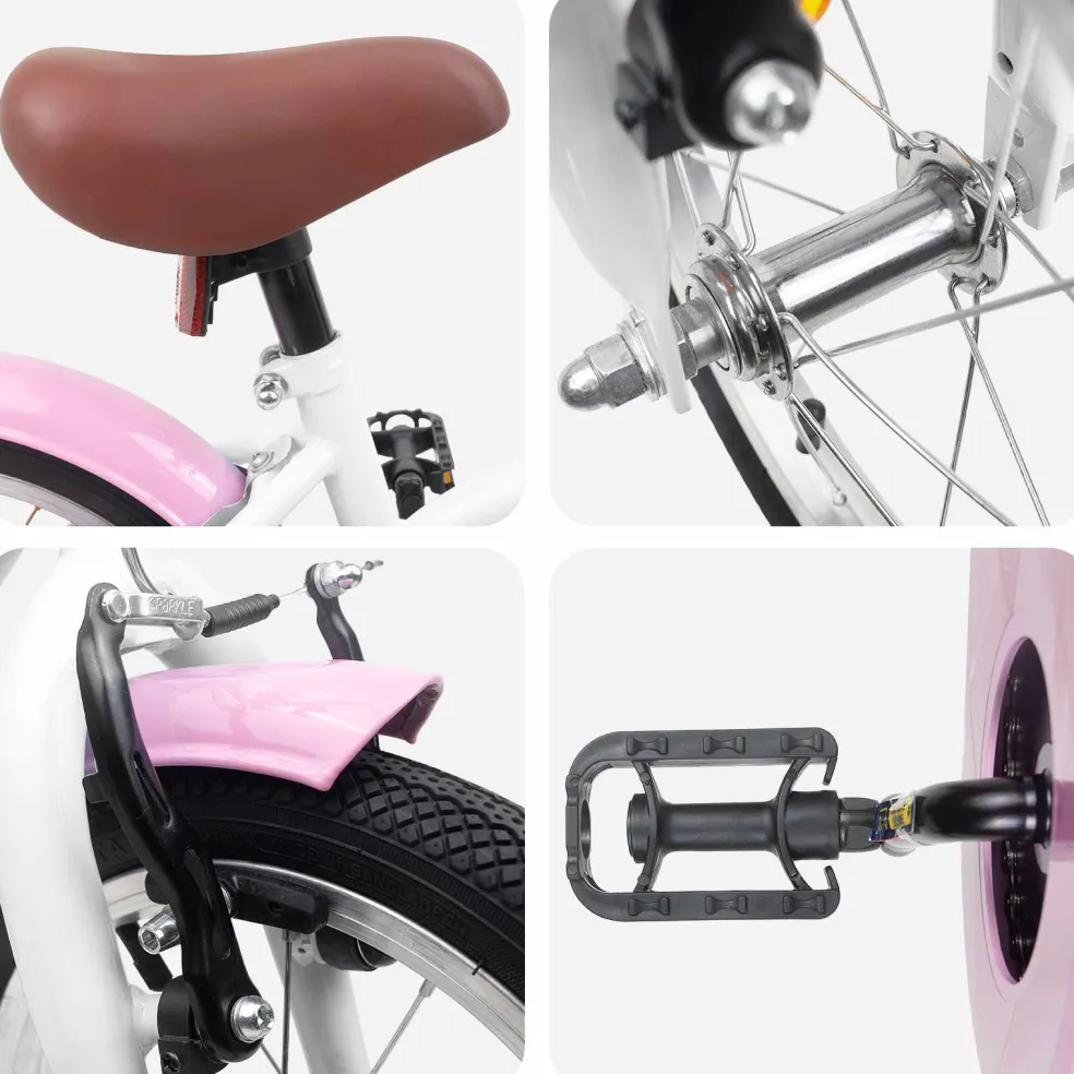 vidaXL Kinderfiets 12 Inch voor 2-4 jaar oud Wit