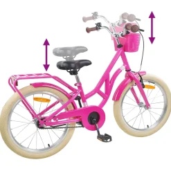 vidaXL Kinderfiets 12 Inch voor 2-4 jaar oud Zwart Rood