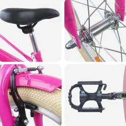 vidaXL Kinderfiets 12 Inch voor 2-4 jaar oud Zwart Rood