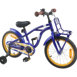vidaXL Kinderfiets 16 Inch voor 4-6 jaar oud Donkerblauw