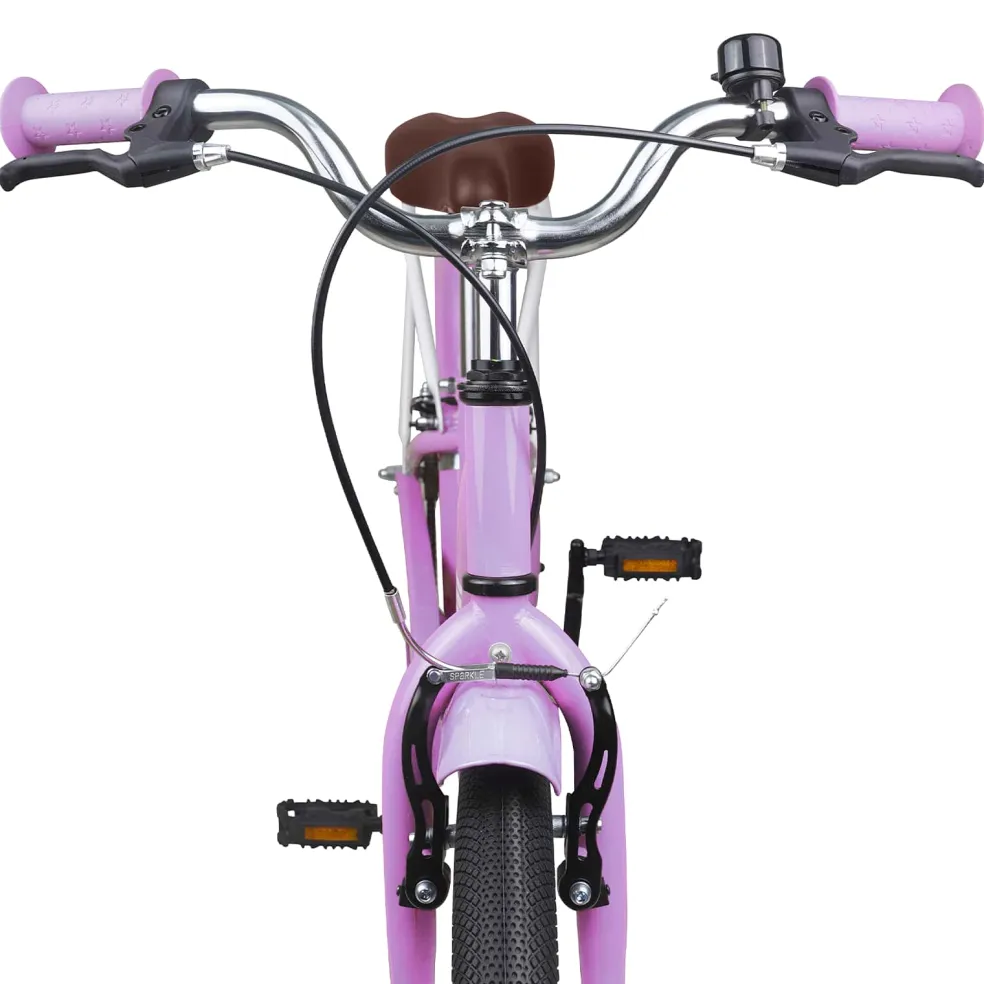 vidaXL Kinderfiets 18 Inch voor 5-7 jaar Paars