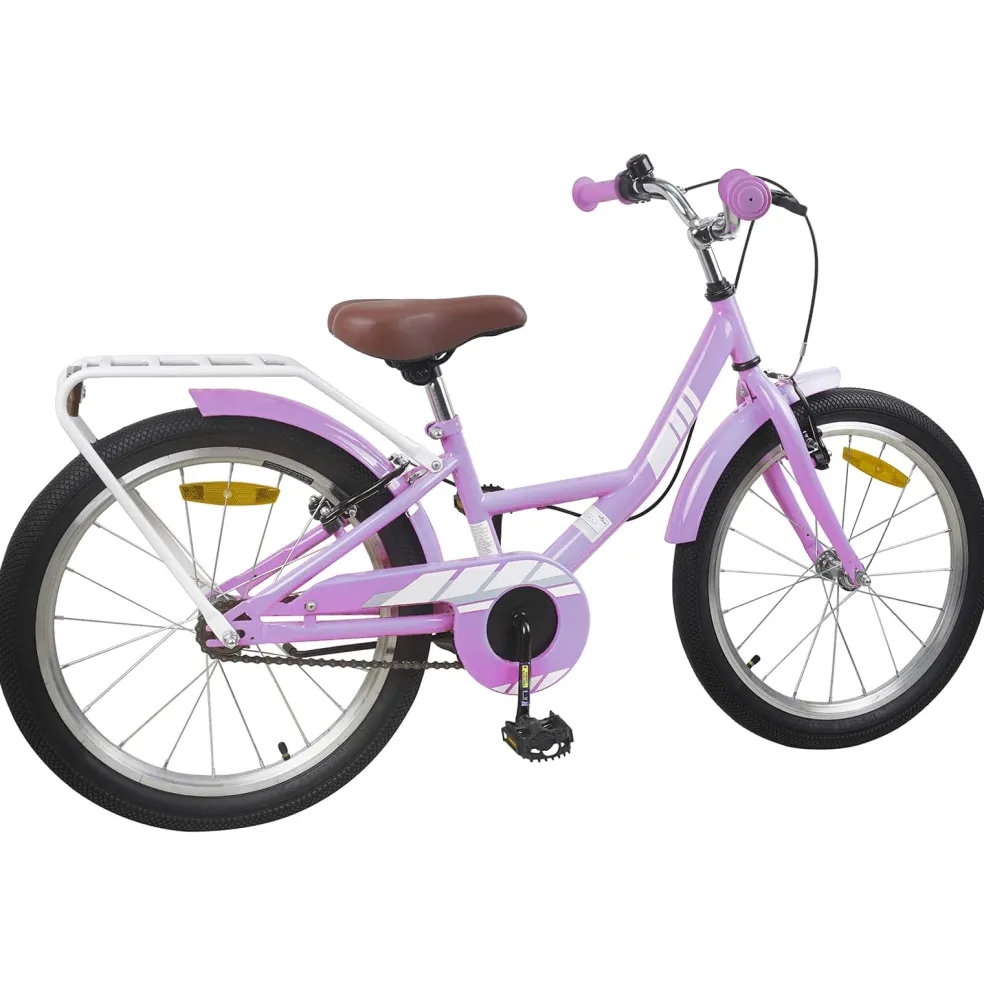 vidaXL Kinderfiets 18 Inch voor 5-7 jaar Paars