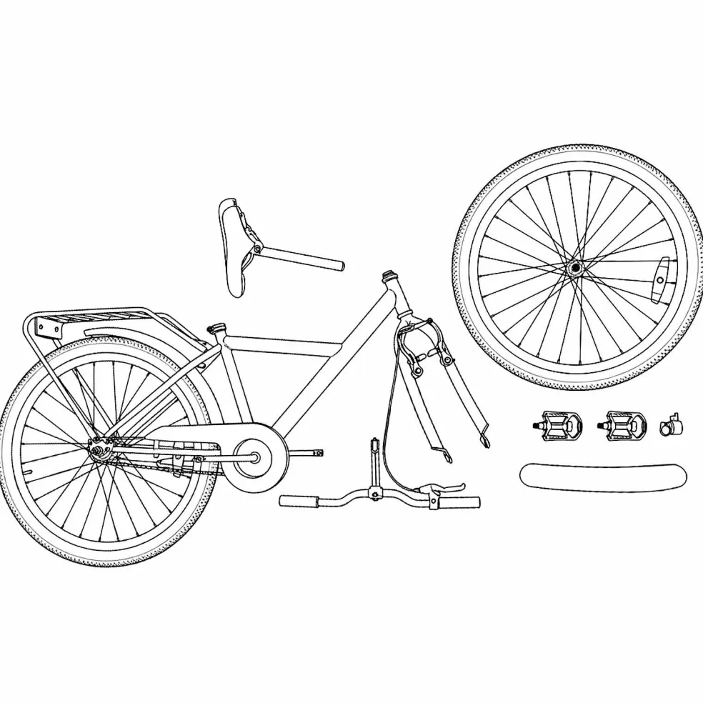 vidaXL Kinderfiets 18 Inch voor 5-7 jaar Paars