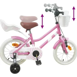 vidaXL Kinderfiets 12 Inch voor 2-4 jaar oud Wit