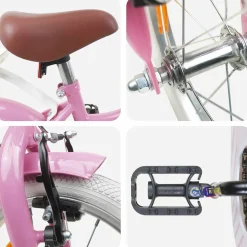 vidaXL Kinderfiets 12 Inch voor 2-4 jaar oud Lichtroze