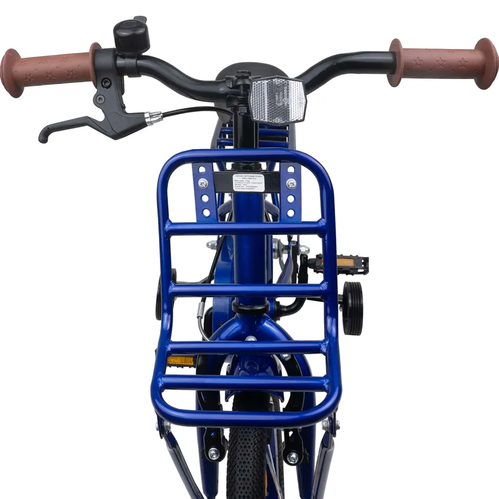 vidaXL Kinderfiets 12 Inch voor 2-4 jaar oud Donkerblauw